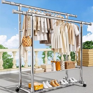 不鏽鋼落地曬衣架, 銀色