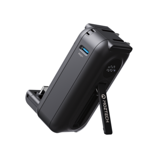 MOZTECH墨子科技太空艙輕巧多功能口袋行動電源，迷你便攜手機支架二合一, 黑色,Type-C (保固一年), 1個