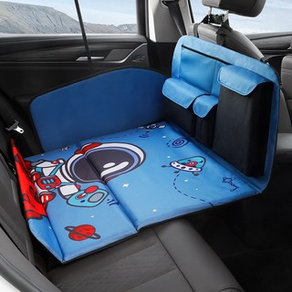 車載嬰兒便攜旅行摺疊床 寶寶汽車後座睡覺安全座椅兒童午休露營床, 星際漫遊-雙人位