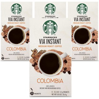 스타벅스 비아 인스턴트 콜롬비아 미디엄 로스트 커피, 8개입, 4박스