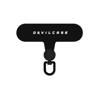 DEVILCASE 惡魔盾 360度可旋轉手機墊片 掛繩夾片 通用型手機支架, 黑色