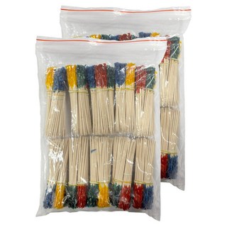 우블리스 꽃요지 업소용 과일꼬지 대용량 이쑤시개 2000개, 2개, 1000개입