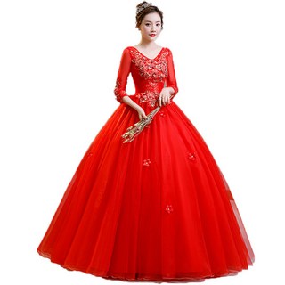 파티 드레스 독창 예고 진행 대합창 무대 공연복 풍성한 컬러 웨딩드레스 뉴타임즈 F694O067