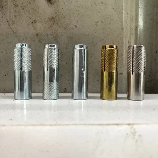 膨脹螺絲組：高強度金屬牆面固定螺絲 適用於水泥牆與磚牆, 1個裝, 9.5*25mm, 25mm