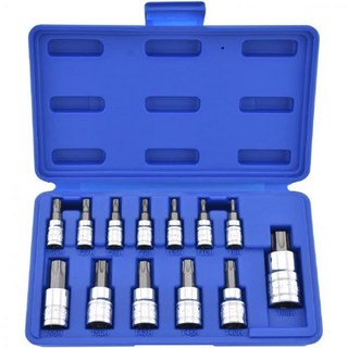 NEIKO 10080A 3/8 드라이브 엑스트라 롱 Torx 별 비트 소켓 세트 | 7피스 T10 T40 43/8 길이, Standard_TP Torx | 13 Piece, 1개