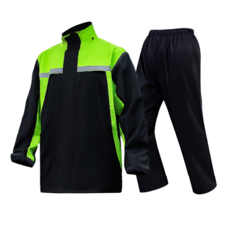 하바우 작업용 오토바이 라이딩 우비 바람막이 우의 상하의 세트 기본부터 빅사이즈까지, 그린, XL