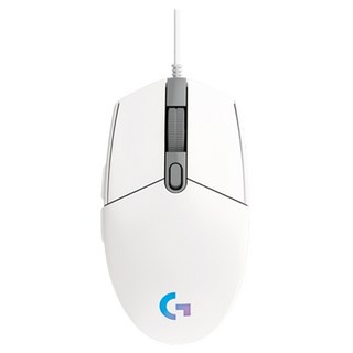 로지텍 G102 라이트싱크 게이밍 유선 마우스, 화이트
