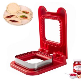 사각 샌드위치 메이커 레드 식빵 틀 토스트 만들기 N573, 단품, 1개