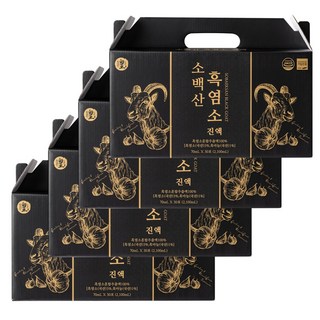 국내산 소백산 흑염소진액 환절기 기력회복 (4개월분) 70ml 120포, 120개