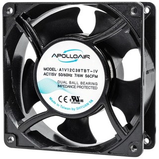 ApolloAir 4吋靜音排風扇 (110V), A1V12C38TBT-IV, 客戶直接安裝