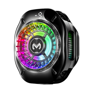 Fowod 자석식 스마트폰 쿨러 맥세이프 호환 게임용 냉각기, 블랙, 1개