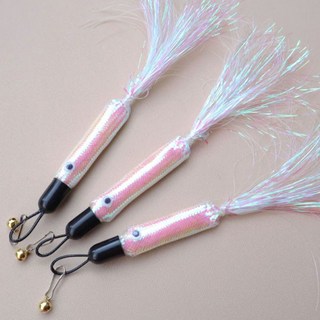 냥냥펫 고양이 낚시대 리필 장난감 은색꼴뚜기 고양이 용품, 4개