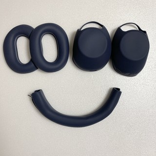 마이플럼 소니 헤드셋 wh 1000xm5 커버 실리콘 5피스 세트 노이즈캔슬링 헤드폰, (XM6)다크네이비