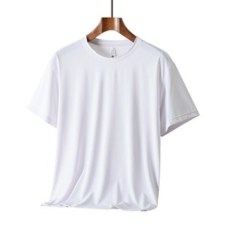 ZenPolo 涼感速乾排汗衫，輕薄透氣短袖T恤，夏季薄款, 白色,3XL
