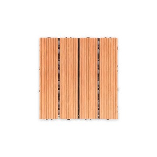 戶外塑木卡扣式拼接地板, 淺咖色, 1個