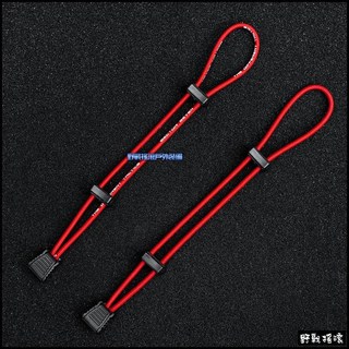 野戰搖滾 SECTOR SEVEN 戶外彈力綁繩 (一組兩條) MOLLE扣具背包擴展掛扣登山扣傘繩彈力繩掛勾固定繩, 紅色/一組兩個