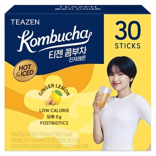 TEAZEN 茶禪 康普茶 生薑檸檬口味, 5g, 30條, 1盒