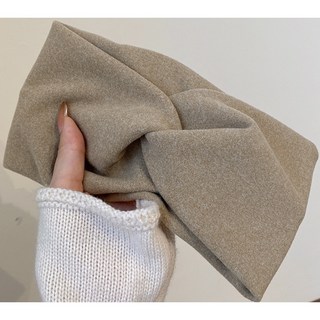 素面柔式髮帶 針織髮帶 髮飾髮帶 洗臉髮帶 韓版髮帶, 1個, 寬邊彈性髮帶【卡其色】C2703