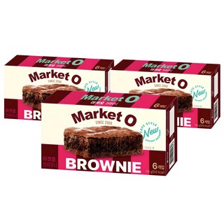 Market O 巧克力布朗尼蛋糕, 120g, 3盒