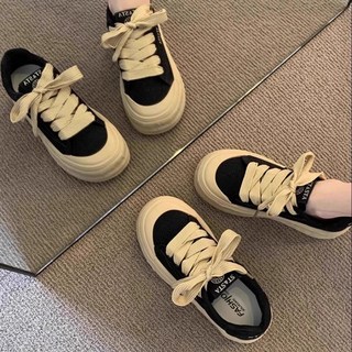 ZAJA 사계절 키높이 통굽 여성 캐주얼 슈즈 캔버스