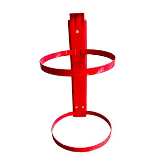 분말 소화기 고정 브래킷 자동차 비상구 철제 보관 거치대, 빨간 4kg 소화기 단 하나 걸이, 1개