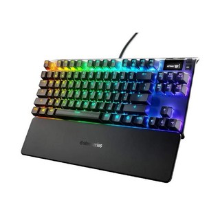 SteelSeries 賽睿 Apex 7 TKL 有線 機械式 RGB 電競 OLED 鍵盤 紅軸, Apex 7 TKL 紅軸 英文機械鍵盤