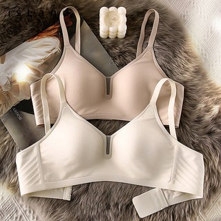 無痕內衣女薄款小胸聚攏無鋼圈收副乳防下垂舒適文胸吊帶