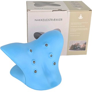 메디플러스 바른목 넥스트레쳐 경추스트레칭 일자목 거북목, 청색, 1개