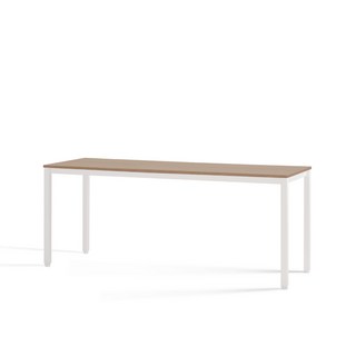 [두닷] 콰트로 데스크 컴퓨터 책상 800/1000/1200/1400/1600/1800/2000, 1800 x 600, 덴버오크(상판)+에어화이트(프레임)