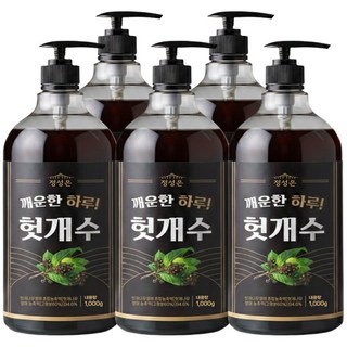 정성하루 헛개수 원액 국산 헛개차 농축액, 5개, 1kg