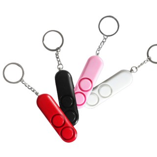 힐링케어 여성 호신용 경보기 휴대용 비상벨 호신용품 여성 아동 노약자 키링, 화이트, 1개