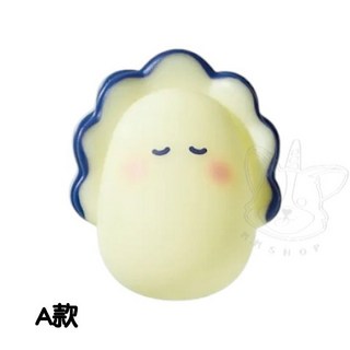 M.M小舖 現貨 YELL 轉蛋 扭蛋 閃閃發光牡蠣 牡蠣 寶寶 發光 生物 模型 公仔 全4款, 1個, A款/黃色閉眼款1K102