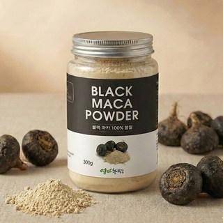 엄마농장 블랙 마카 분말 가루 100%, 1개, 300g