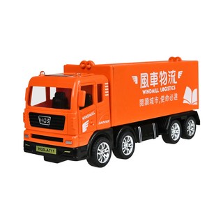 城市服務慣性車 快遞車玩具, 橘色, 1個