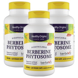 헬시오리진스 베르베린 피토솜 550mg 베지캡, 3개, 120정