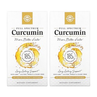 솔가 풀 스펙트럼 커큐민 Solgar Full Spectrum Curcumin Liquid Extract 90정 2개