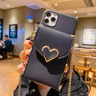 vivo 愛心錢包斜背掛繩手機殼, 黑色(鏡頭都有包覆，不是挖空的),VIVO Y03, 1個