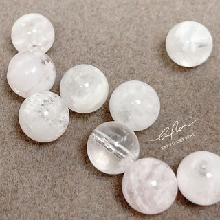 【泰福水晶 Tai Fu】雪花幽靈散珠 天然水晶素材 手作串珠材料 能量手珠DIY