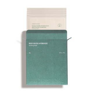 닥터오프쇼어 리프블레스 하이드로겔 수딩마스크 병원 하이드로겔팩 다크서클 광노화 열노화 진정 마스크팩, 5개, 1개입