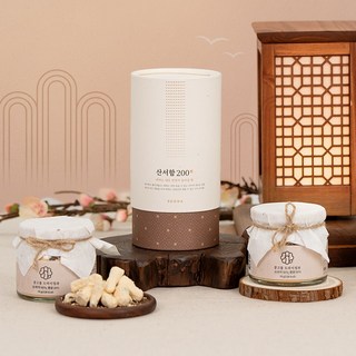 궁중비법 서가 국산 콩고물 도라지정과 보자기 포장 상견례 선물세트, 1개, 산서함211, 단품