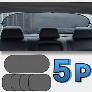 라발스 간편 부착 차량용 햇빛가리개 4+1+1, 1세트, 뒷유리세트