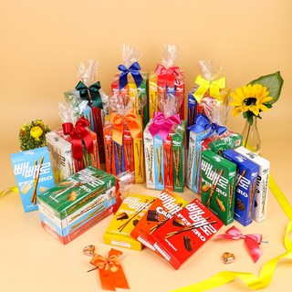 정성가득 리본포장 빼빼로 선물세트 구성, 111g, 3개, 3갑세트