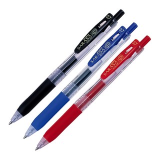 제브라 중성펜 사라사클립 JJB15 0.7mm 흑색(1개)+적색(1개)+청색(1개), 3개