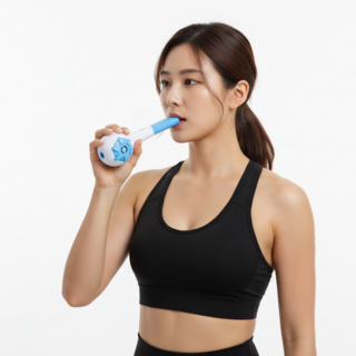 메리레이디 호흡운동기 호흡재활 폐활량늘이기 호흡훈련용, 1개, 블루