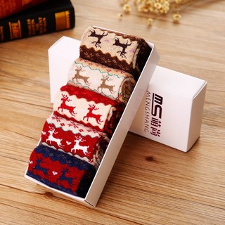 紅舖子破盤1盒 5雙199元 2021新款 秋冬韓版加厚保暖兔羊毛襪 新款可愛 禮盒裝 保暖