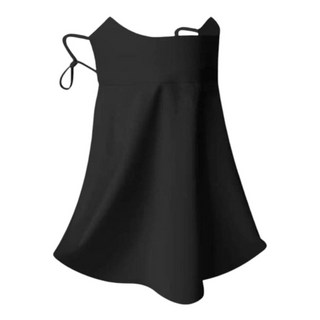 沐光生活 moko life 冰絲防曬面罩 涼感透氣掛耳式 加長護頸防曬 可重複水洗, 黑色, 1個