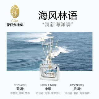 藝術香薰室內持久香氛 家用留香房間香氛 臥室廁所香薰, 1個, 全屋飄香【1瓶裝】海風幽香/清爽海洋氣息