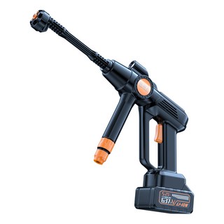 無線高壓清洗機 LED照明 超大功率 持久續航 小巧便攜, 有刷電機 Ai降噪 IPX5級別防水 三重強力增壓  22000000pa強勁水壓 LED強光照明晚上也能洗車 黑色, 5m