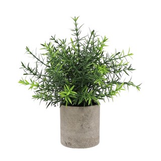 仿真植物盆栽 迷你盆栽 居家裝飾 辦公室擺設 綠色植物, Ｉ迷迭香含盆栽 (W0300), 1個