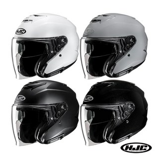 HJC i31 SOLID 헬멧 / 홍진 오픈페이스 이너바이저 내장 내피분리, 무광블랙